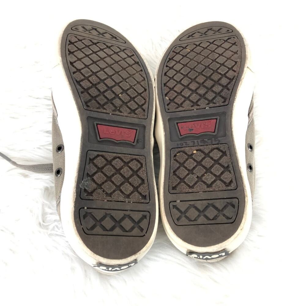 Levi’s 5.5 Womens Taupe Lace-up Canvas Sneakers - Picture 8 of 8